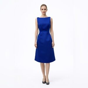 Kate Spade New York Cobalt Blue V-Back Structured Sleeveless Dress NWT Size 2